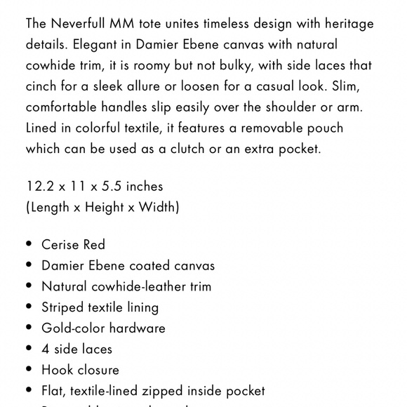 Louis Vuitton Damier Ebene Neverfull MM - Picture 5 of 8